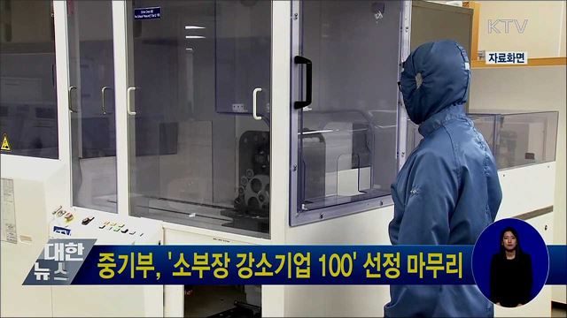 중기부, '소부장 강소기업 100' 선정 마무리