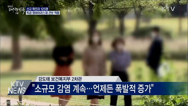 신규확진 125명···독감 항바이러스제 건보 적용