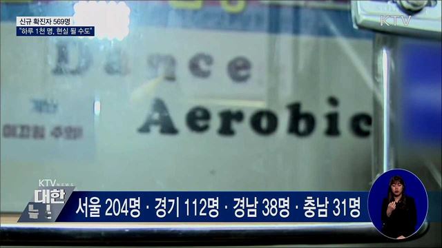 신규확진 569명···"하루 1천 명 확진, 현실 될 수도"