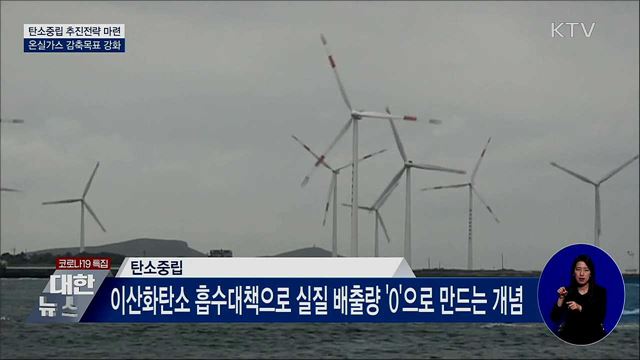 탄소중립 추진전략 마련···온실가스 감축목표 강화