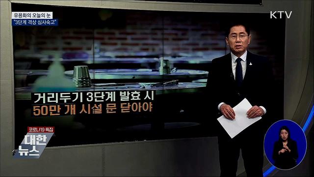 "3단계 격상 심사숙고" [유용화의 오늘의 눈]