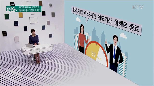 워라밸 위한 주 52시간제 내년부터 중소기업으로 확대 [클릭K]