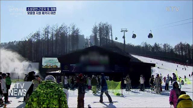 스키장 매점 300만원·소규모 숙박시설 200만원 지원