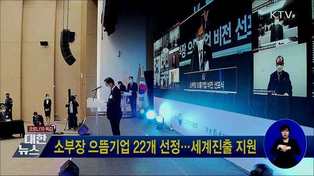 소부장 으뜸기업 22개 선정···세계진출 지원