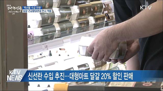 축산물 수급 안정···&#39;달걀 긴급할당관세&#39; 한시 적용