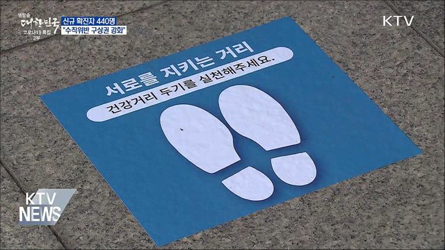 신규확진 440명···&#34;방역수칙 위반 구상권 강화&#34;