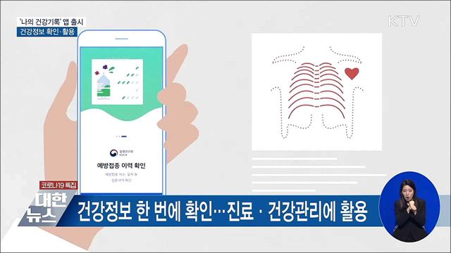 &#39;나의 건강기록&#39; 앱 출시···건강정보 확인·활용