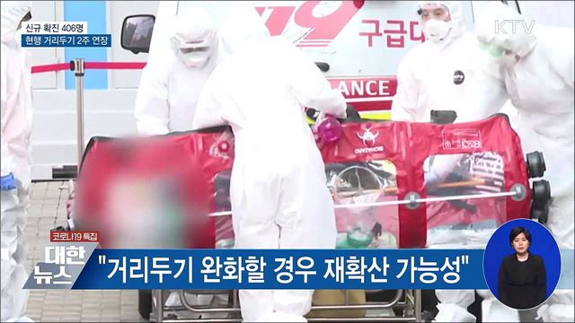 현행 거리두기 2주 연장···&#34;완화 시 재확산 가능&#34;