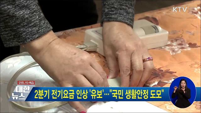 2분기 전기요금 인상 &#39;유보&#39;···&#34;국민 생활 안정 도모&#34;