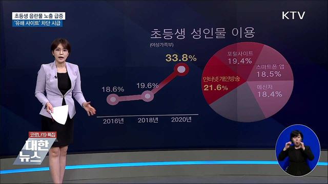 초등생 음란물 노출 급증···&#39;유해 사이트&#39; 차단 시급