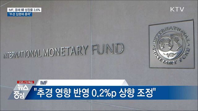 IMF, 올해 韓 성장률 3.6&#37; 전망···&#34;추경 집행에 총력&#34;