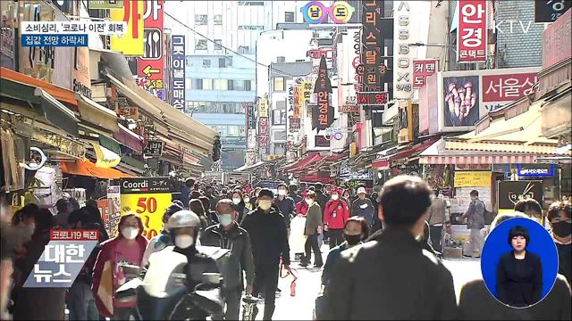 소비심리, &#39;코로나 이전&#39; 회복···집값 전망 하락세