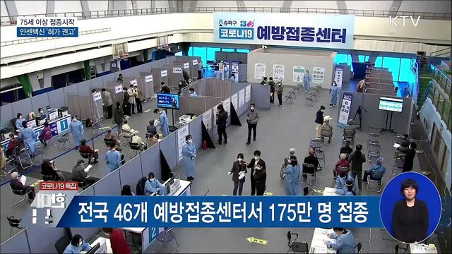 75세 이상 접종시작···얀센백신 &#39;허가 권고&#39;