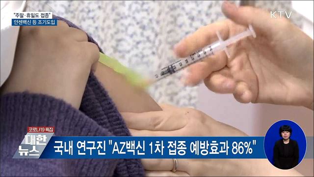 &#34;주말·휴일도 접종&#34;···얀센 등 기타 백신 조기도입