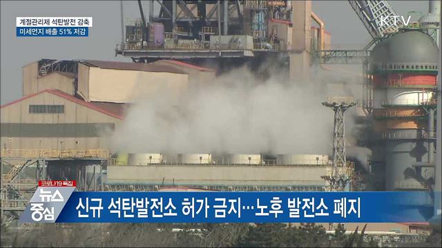 계절관리제 석탄발전 감축···미세먼지 51&#37; 저감