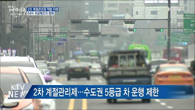 2차 계절관리제 적발 차량 64&#37; 저공해조치 참여