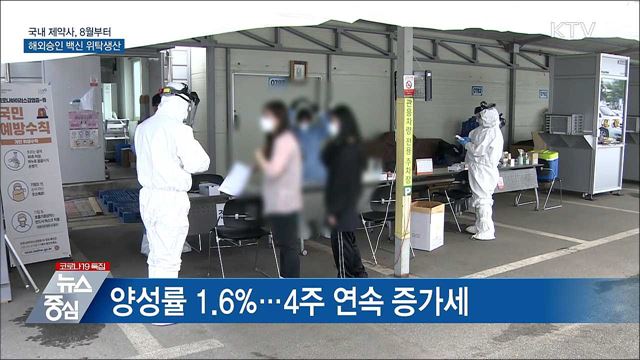 신규 698명···&#34;국내 제약사, 백신 위탁생산 계약&#34;