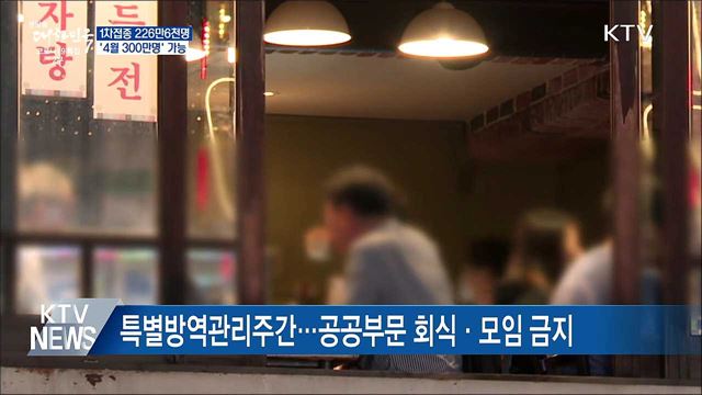1차 접종 226만6천명···&#39;4월 300만명&#39; 달성 가능