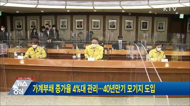 가계부채 증가율 4&#37;대 관리···40년만기 모기지 도입