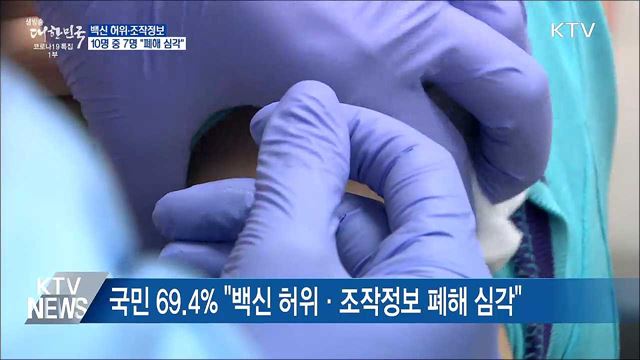 10명 중 7명 &#34;백신 허위·조작정보 폐해 심각&#34;
