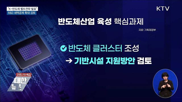 &#34;K-반도체 벨트전략 발표···R&#38;D 세액공제 확대 검토&#34;