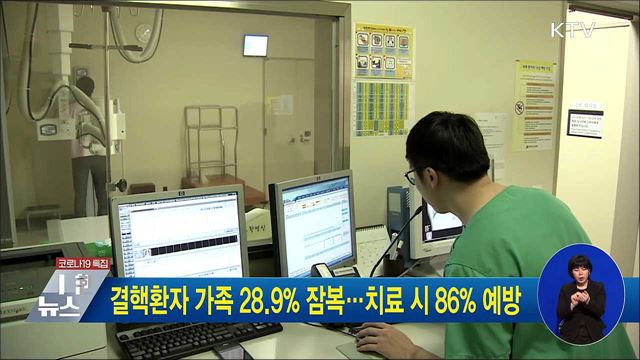 결핵환자 가족 28.9&#37; 잠복···치료 시 86&#37; 예방