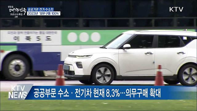 2023년 공공기관 전기·수소차 의무구매 100&#37;