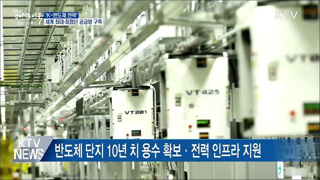 &#39;K-반도체 벨트&#39; 구축···세계 최대 반도체 기지 건설