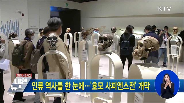 인류 역사를 한 눈에···&#39;호모 사피엔스전&#39; 개막