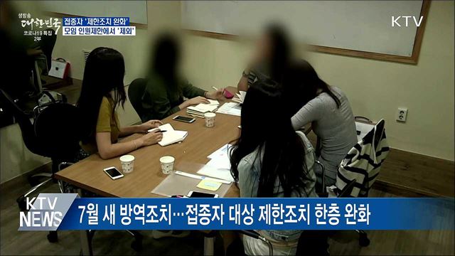 접종자 &#39;제한조치 완화&#39;···모임 인원제한 제외