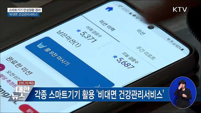 스마트기기 만성질환 관리···&#39;비대면 건강관리서비스&#39;