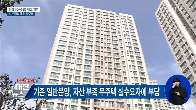 집값 10~25&#37; 내고 입주···&#39;지분적립형 분양주택&#39;