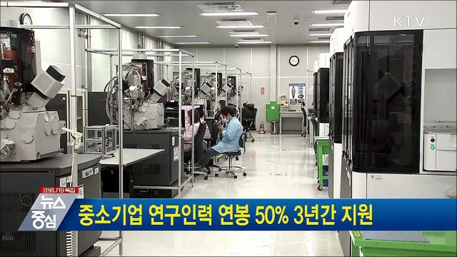중소기업 연구인력 연봉 50&#37; 3년간 지원