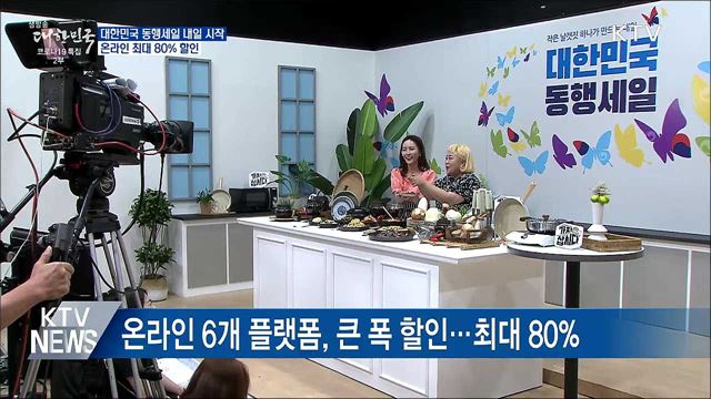대한민국 동행세일 내일 시작···온라인 최대 80% 할인