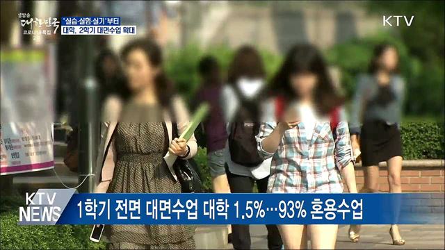 &#39;실습·실험·실기&#39;부터···대학 대면수업 확대