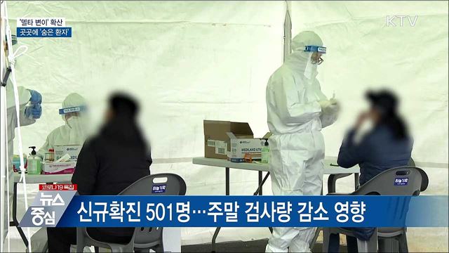 &#39;델타 변이&#39; 확산···곳곳에 &#39;숨은 환자&#39;