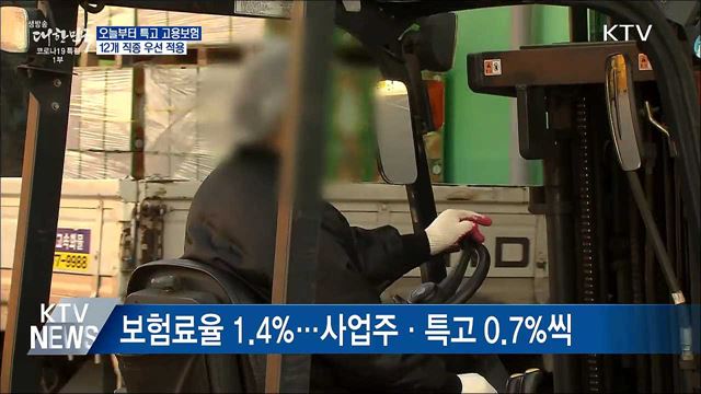 오늘부터 특고 고용보험···보험료율 1.4&#37;