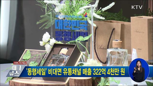 &#39;동행세일&#39; 비대면 유통채널 매출 322억 4천만 원