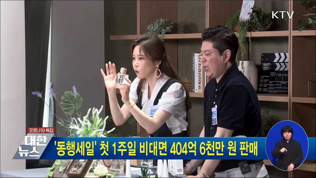 &#39;동행세일&#39; 첫 1주일 비대면 404억 6천만 원 판매