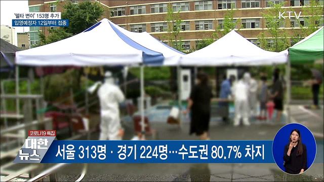 &#39;델타&#39; 153명 추가···입영예정자 12일부터 접종