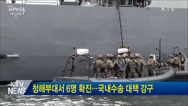 청해부대서 6명 확진···국내수송 대책 강구