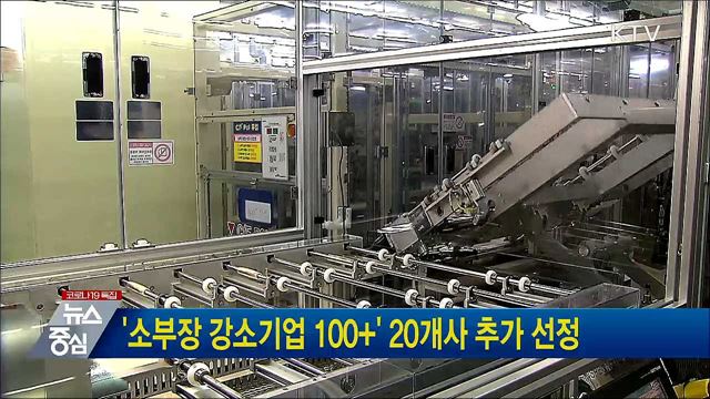 &#39;소부장 강소기업 100+&#39; 20개사 추가 선정