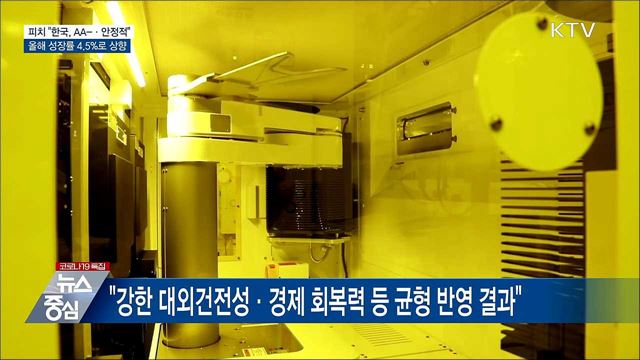 피치, 한국 신용등급 AA- 유지···4.5&#37; 성장 전망