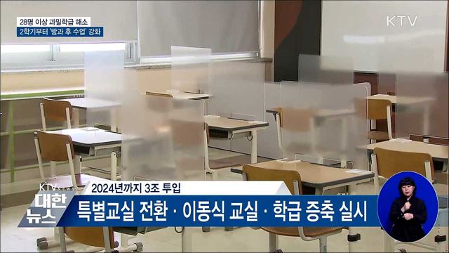 과밀학급 해소···2학기부터 &#39;방과 후 수업&#39; 강화