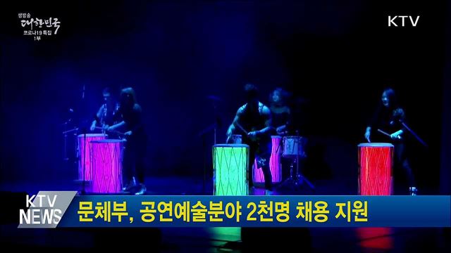 문체부, 공연예술분야 2천명 채용 지원