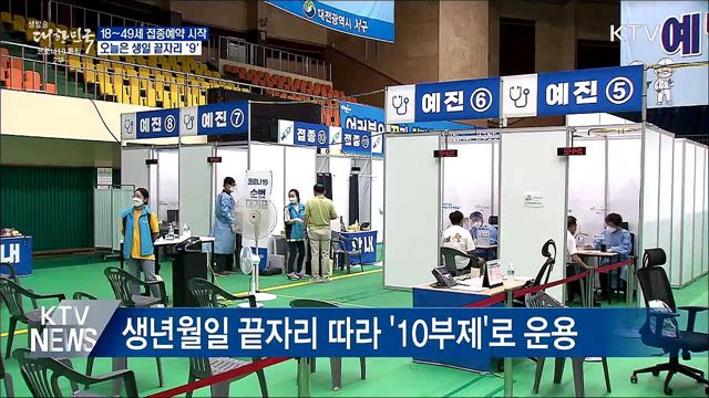 18~49세 예약 시작···오늘은 생일 끝자리 &#39;9&#39;