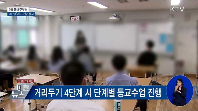 개학시점 부분등교···9월 2주부터 &#39;3단계&#39; 전면등교