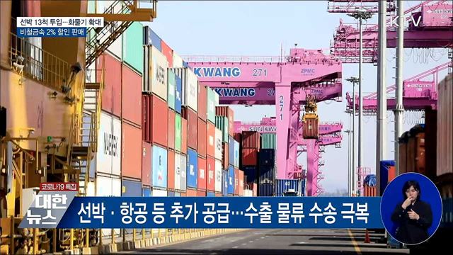 선박·항공 추가공급···비철금속 2% 할인 판매