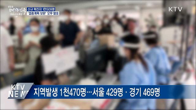 신규 1천509명···&#39;접종계획 보완&#39; 오후 발표