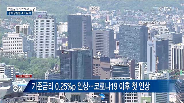 기준금리 0.75&#37;로 인상···성장률 4&#37; 유지